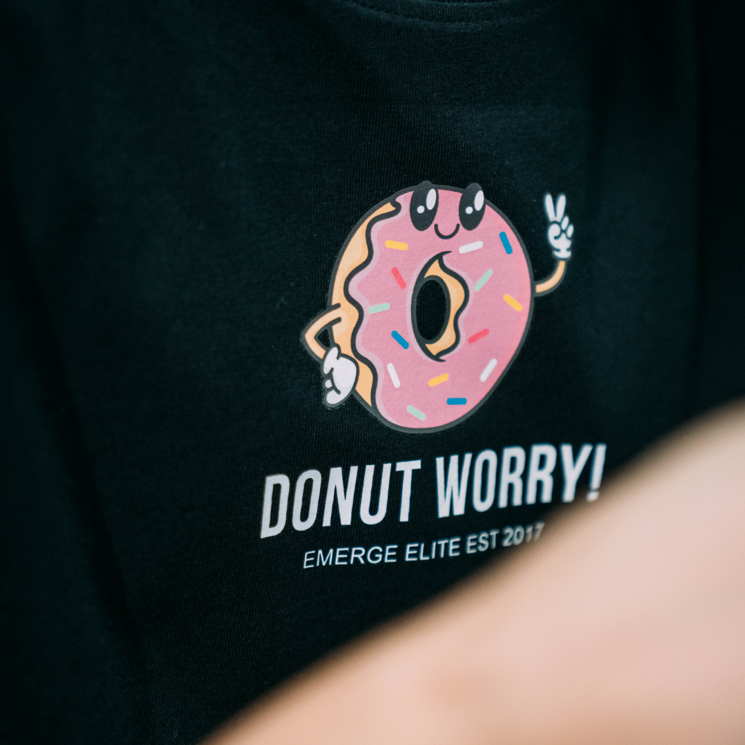 DONUT WORRY OVERSIZED TEE